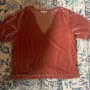 Madewell Velvet top